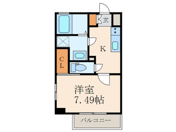 Studie小倉離宮の物件間取画像